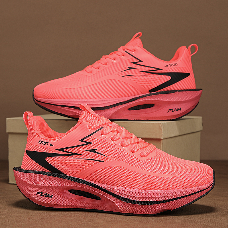 Breathable Mesh Athletic Shoes - Marathon Heren Sportloopschoenen Dames Carbon Board