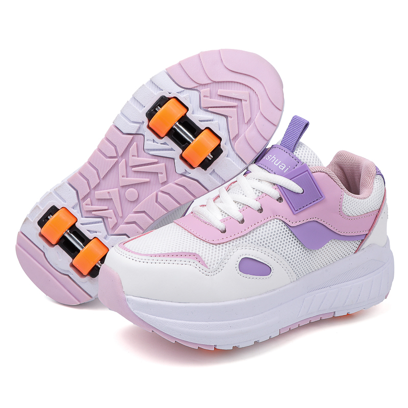 Sneakers - Kinderschaatsen met 4 wielen, afneembare wielen,
