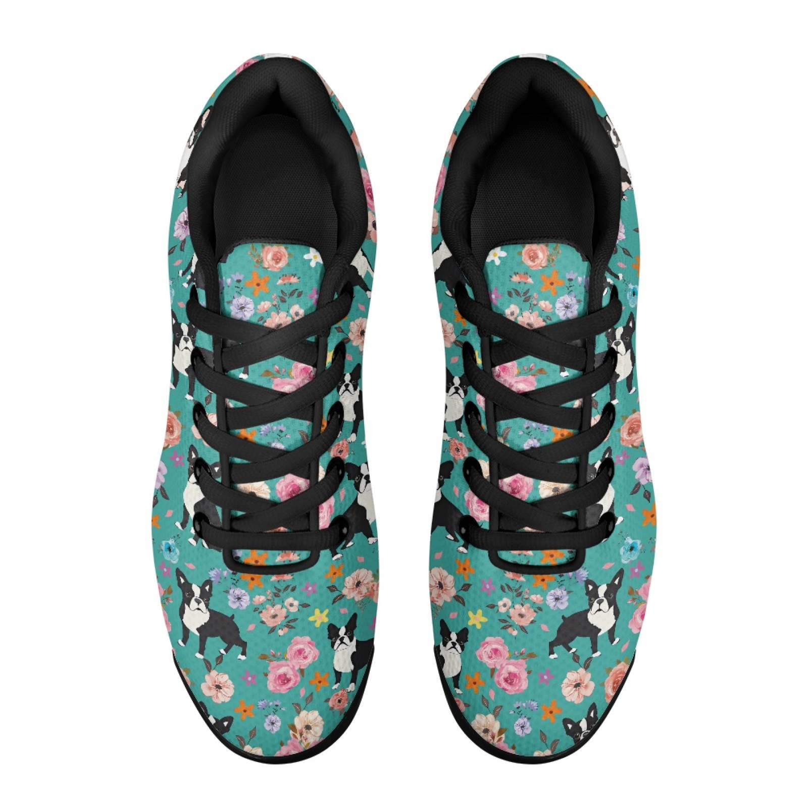 PENSTROLL Floral Boston Terrie - Knit Fabric Lace Up Sneakers recensie en prijs