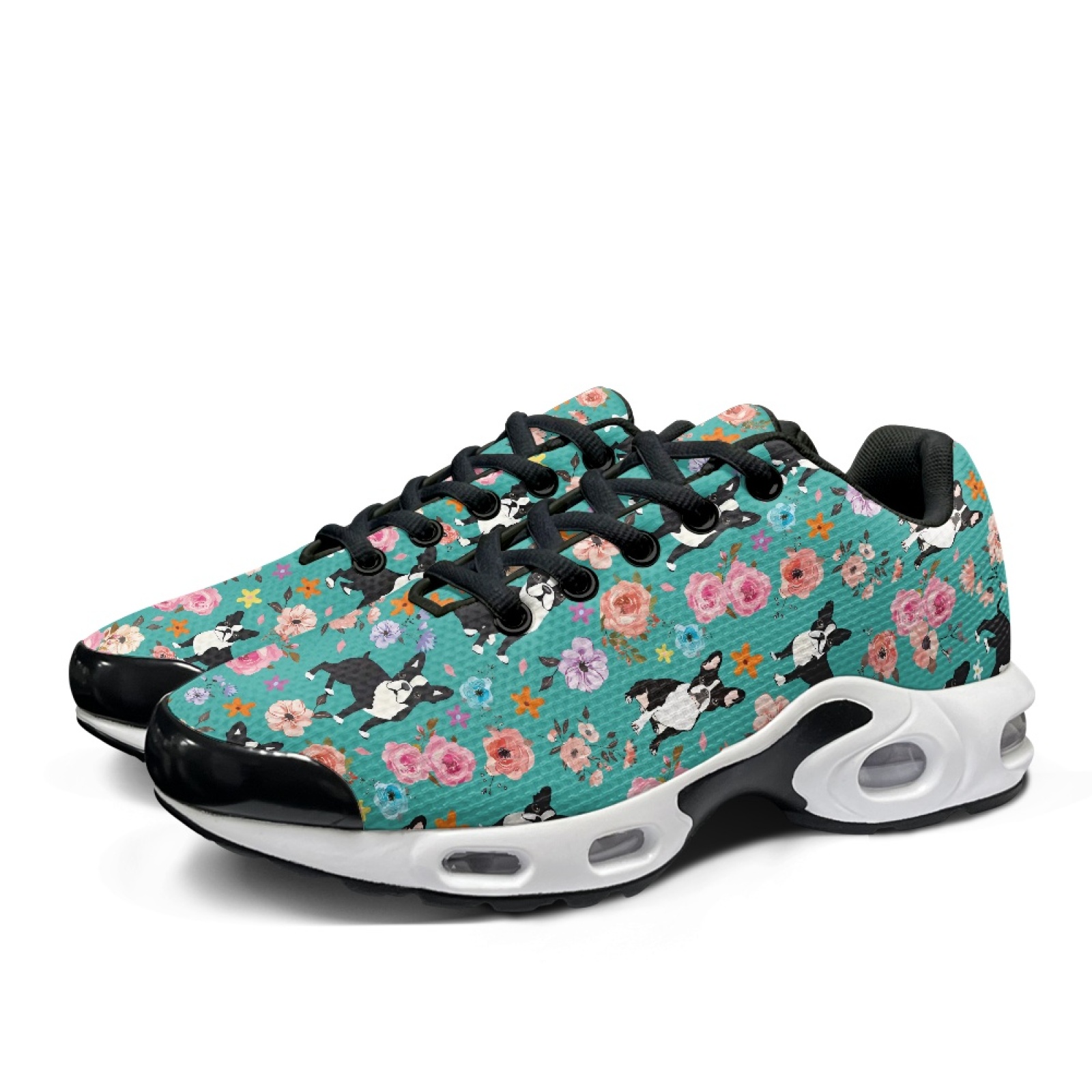 PENSTROLL Floral Boston Terrie - Knit Fabric Lace Up Sneakers recensie en prijs