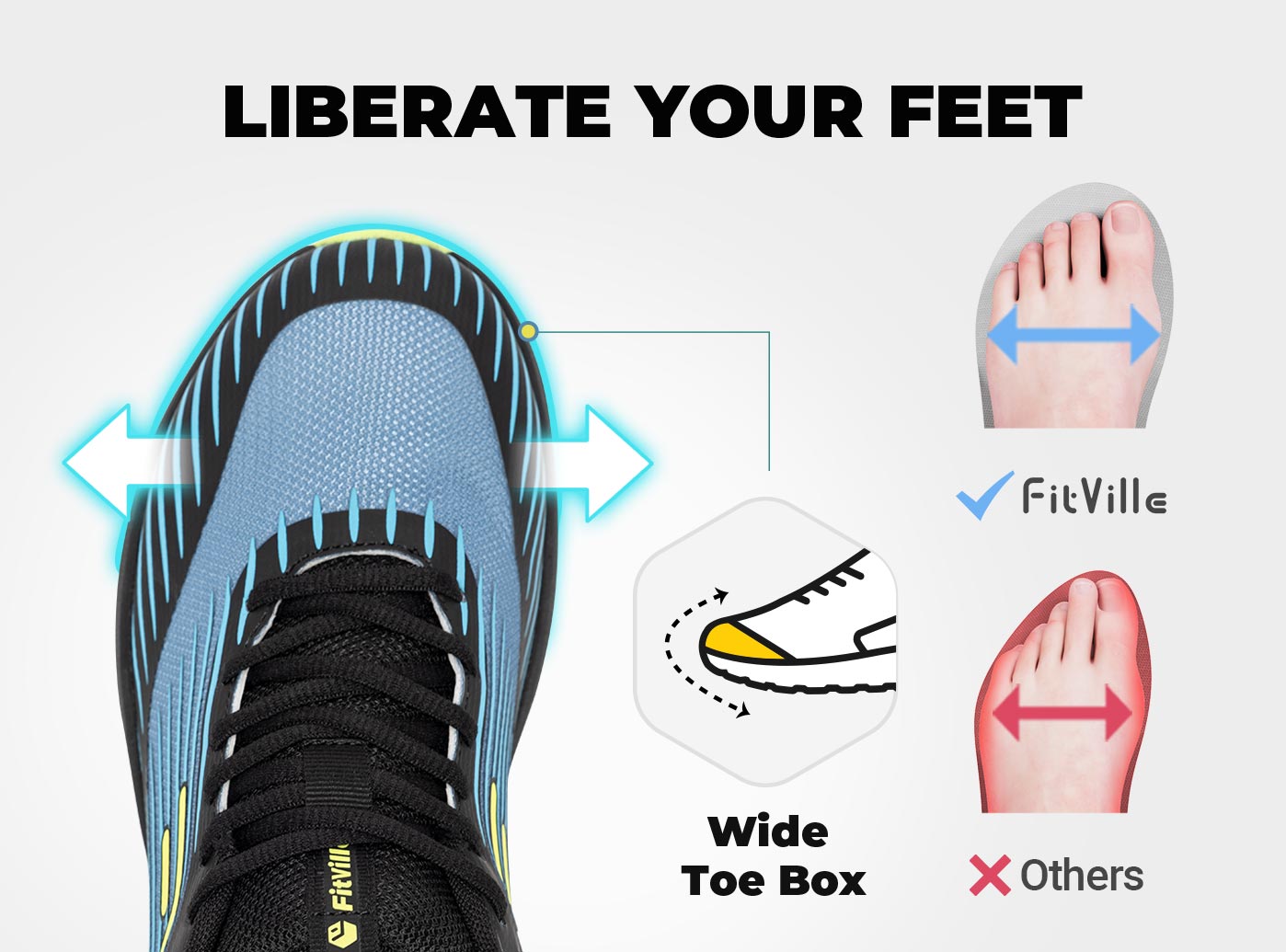 FitVille Trailrunningschoenen  - Anti Slip Trail Running Sneakers recensie en prijs